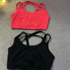 KIAVA Pink and Black Sports Bras